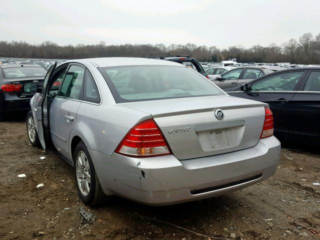 1MEFM40175G614541 - 2005 MERCURY MONTEGO LU SILVER photo 3