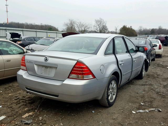 1MEFM40175G614541 - 2005 MERCURY MONTEGO LU SILVER photo 4