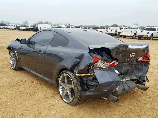 JNKCV64EX8M105767 - 2008 INFINITI G37 BASE GRAY photo 3