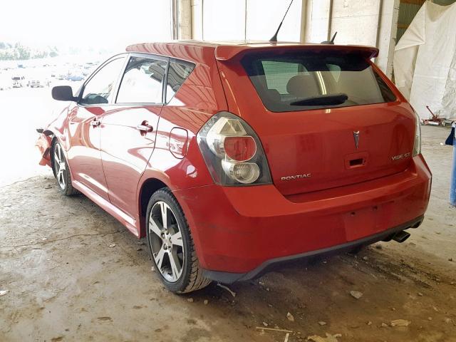 5Y2SR67039Z446126 - 2009 PONTIAC VIBE GT MAROON photo 3