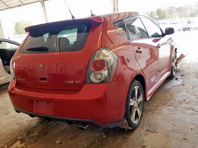 5Y2SR67039Z446126 - 2009 PONTIAC VIBE GT MAROON photo 4