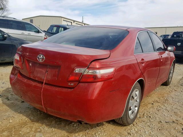 4T1BE46K77U174883 - 2007 TOYOTA CAMRY NEW RED photo 4