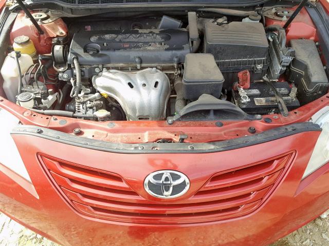 4T1BE46K77U174883 - 2007 TOYOTA CAMRY NEW RED photo 7