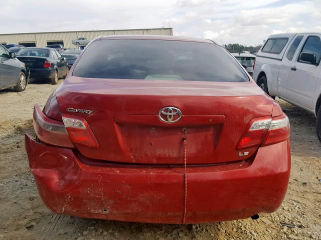4T1BE46K77U174883 - 2007 TOYOTA CAMRY NEW RED photo 9