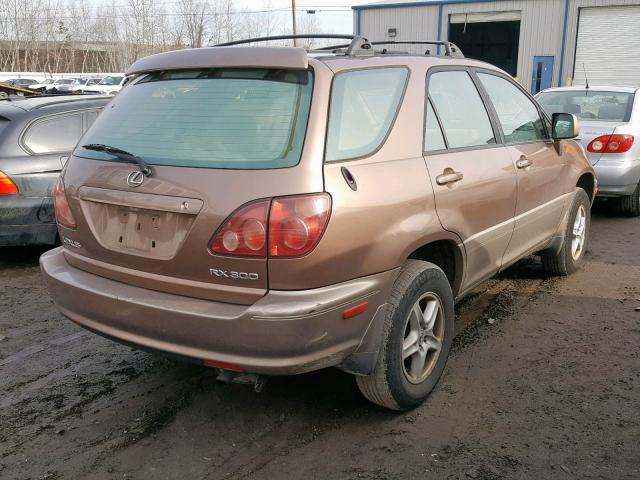 JT6HF10U4X0034356 - 1999 LEXUS RX 300 BEIGE photo 4