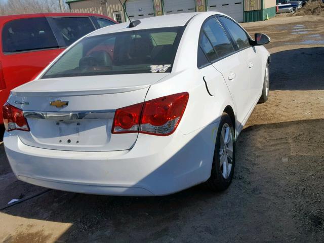 1G1P75SZ8F7160705 - 2015 CHEVROLET CRUZE WHITE photo 4