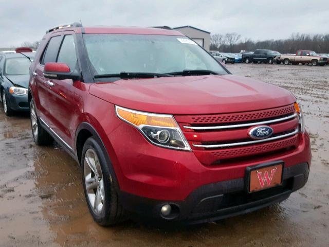 1FM5K7F82DGA99998 - 2013 FORD EXPLORER L BURGUNDY photo 1