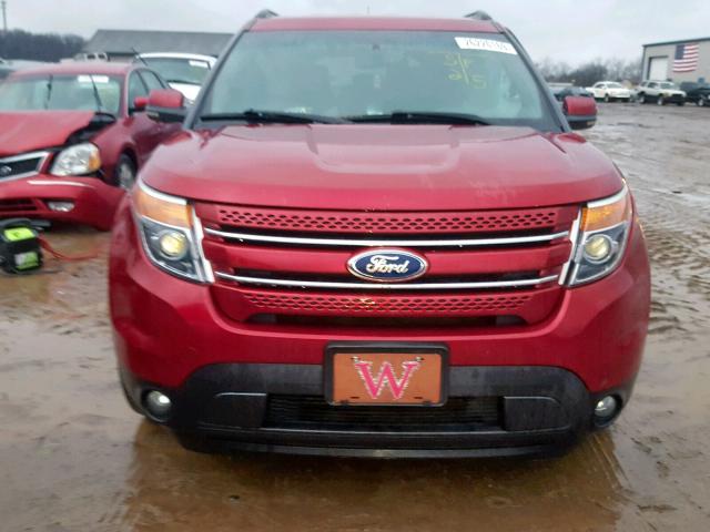 1FM5K7F82DGA99998 - 2013 FORD EXPLORER L BURGUNDY photo 10