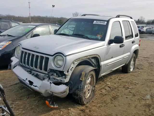 1J8GL58K12W259873 - 2002 JEEP LIBERTY LI SILVER photo 2