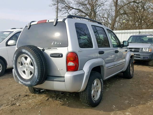 1J8GL58K12W259873 - 2002 JEEP LIBERTY LI SILVER photo 4