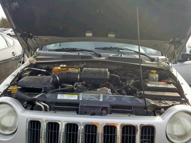 1J8GL58K12W259873 - 2002 JEEP LIBERTY LI SILVER photo 7