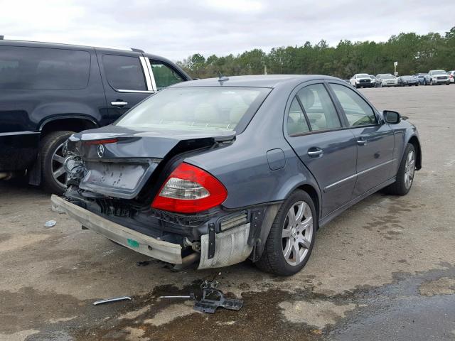 WDBUF56X37B077234 - 2007 MERCEDES-BENZ E 350 GRAY photo 4