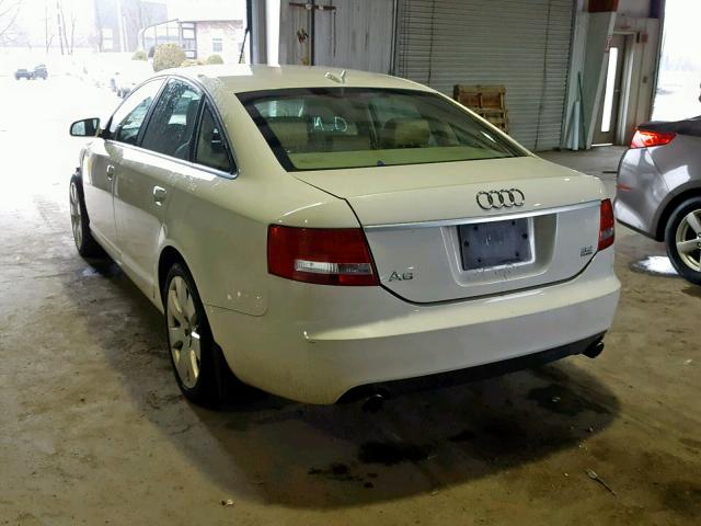 WAUDG74F06N070997 - 2006 AUDI A6 3.2 QUA WHITE photo 3