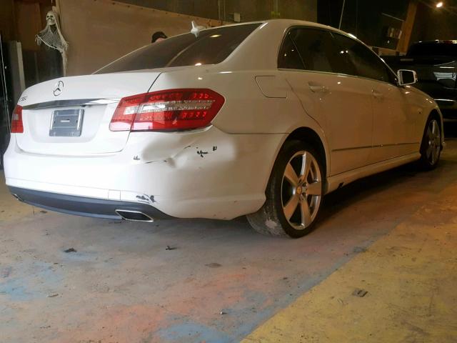 WDDHF5KB7CA589968 - 2012 MERCEDES-BENZ E 350 WHITE photo 4