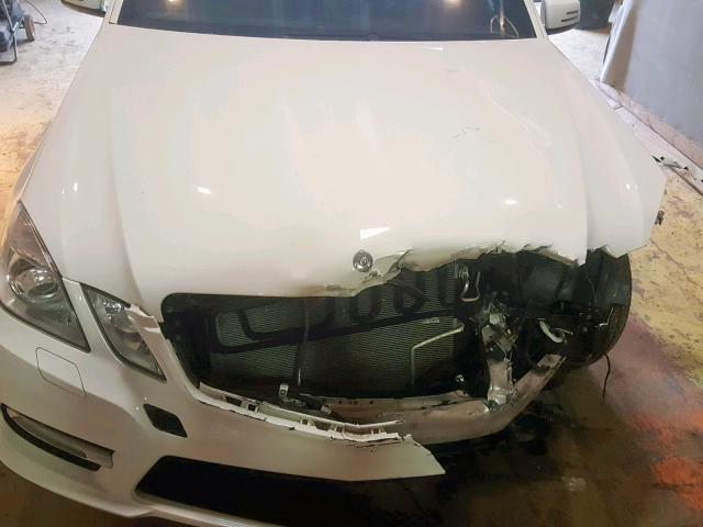 WDDHF5KB7CA589968 - 2012 MERCEDES-BENZ E 350 WHITE photo 7