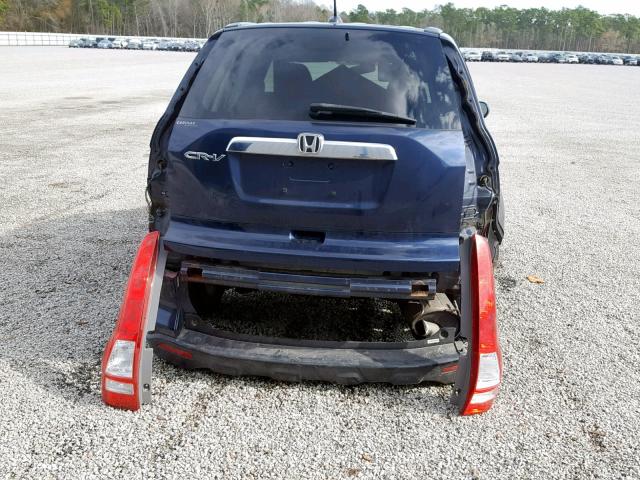 JHLRE487X8C057112 - 2008 HONDA CR-V EXL BLUE photo 9