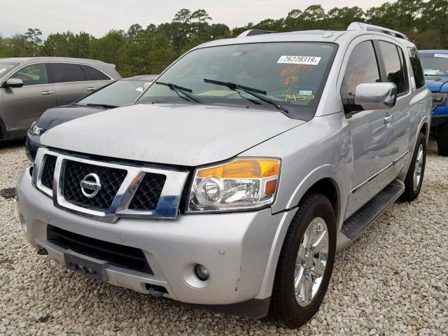 5N1BA0NF0CN617453 - 2012 NISSAN ARMADA SV SILVER photo 2