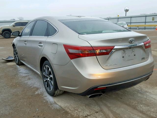 4T1BK1EB2GU209970 - 2016 TOYOTA AVALON XLE BEIGE photo 3