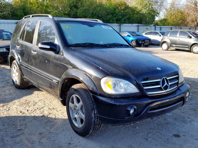 4JGAB75E52A344654 - 2002 MERCEDES-BENZ ML 500 BLACK photo 1