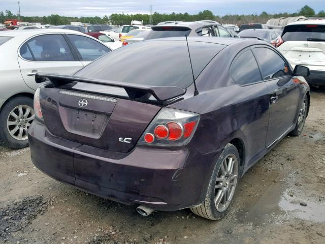 JTKDE3B72A0318243 - 2010 TOYOTA SCION TC 栗色 照片 4