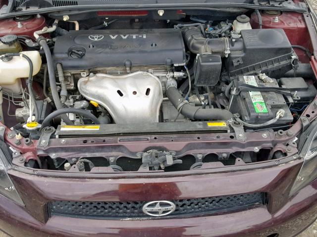 JTKDE3B72A0318243 - 2010 TOYOTA SCION TC 栗色 照片 7