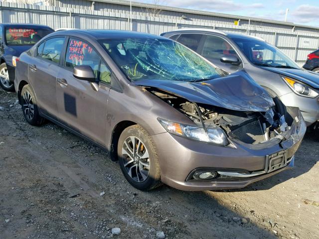 19XFB2F90DE019909 - 2013 HONDA CIVIC EXL GRAY photo 1