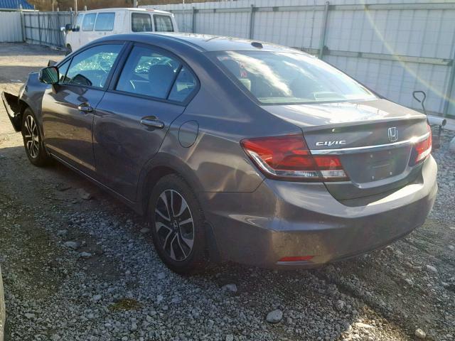 19XFB2F90DE019909 - 2013 HONDA CIVIC EXL GRAY photo 3