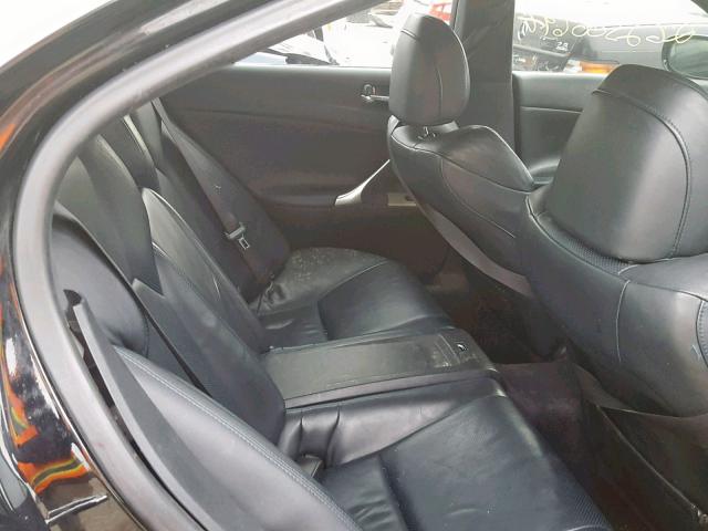 JTHBP262485002713 - 2008 LEXUS IS-F BLACK photo 6