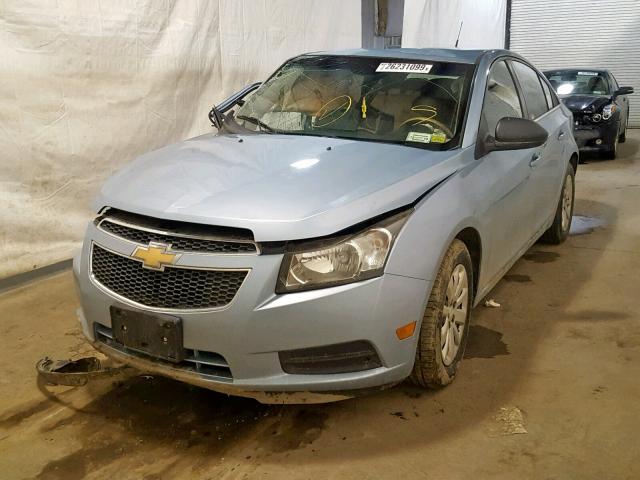 1G1PC5SH9B7233674 - 2011 CHEVROLET CRUZE LS BLUE photo 2