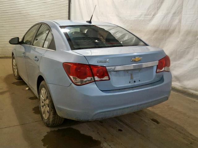 1G1PC5SH9B7233674 - 2011 CHEVROLET CRUZE LS BLUE photo 3