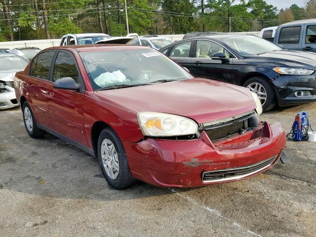 1G1ZS51F46F295913 - 2006 CHEVROLET MALIBU LS RED photo 1