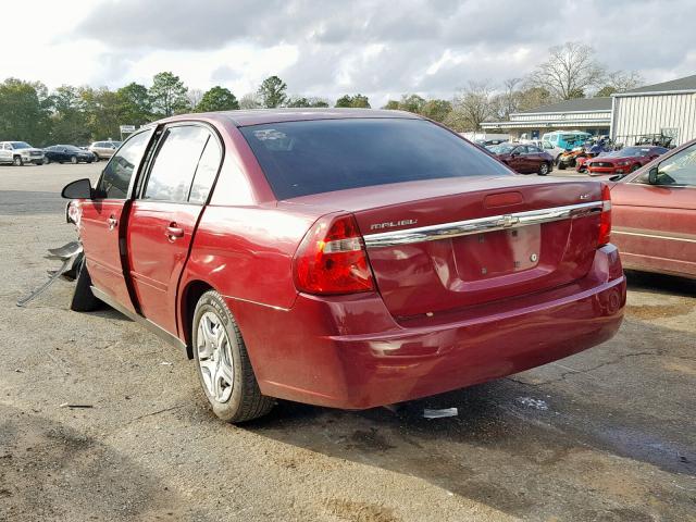 1G1ZS51F46F295913 - 2006 CHEVROLET MALIBU LS RED photo 3