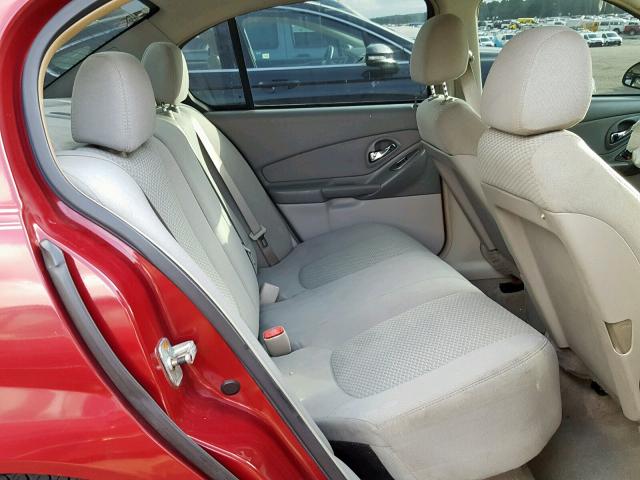 1G1ZS51F46F295913 - 2006 CHEVROLET MALIBU LS RED photo 6