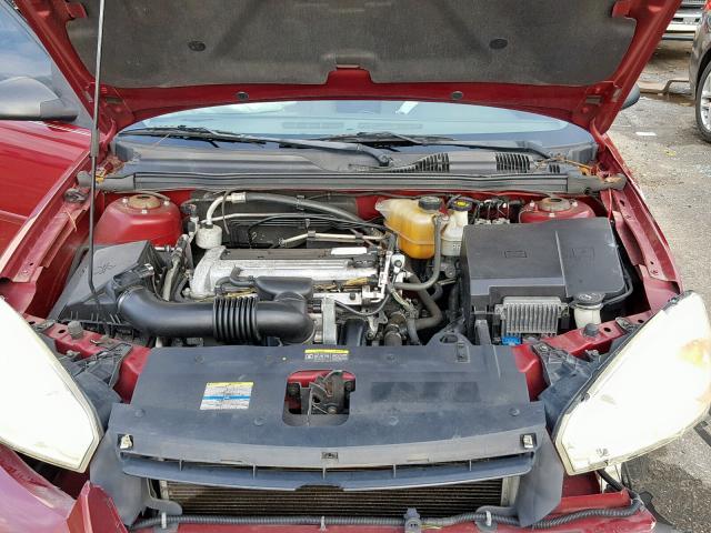1G1ZS51F46F295913 - 2006 CHEVROLET MALIBU LS RED photo 7