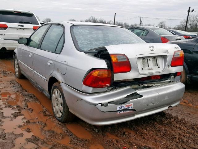 2HGEJ6616YH557994 - 2000 HONDA CIVIC BASE SILVER photo 3