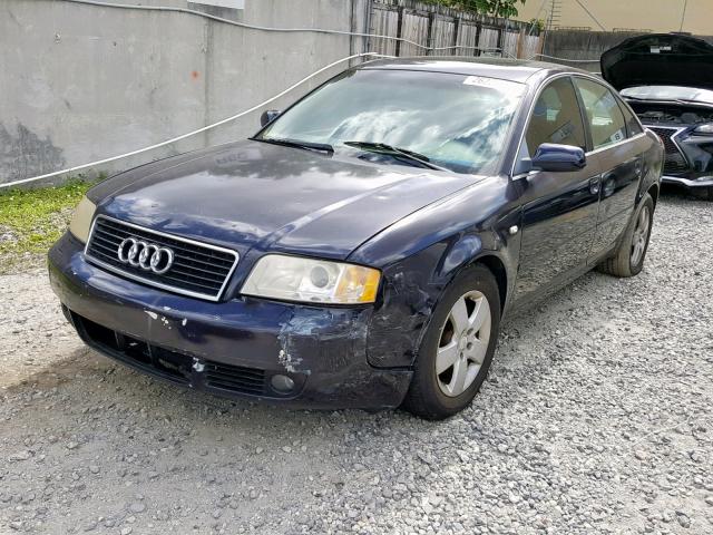 WAUJT64B93N034968 - 2003 AUDI A6 3 BLUE photo 2