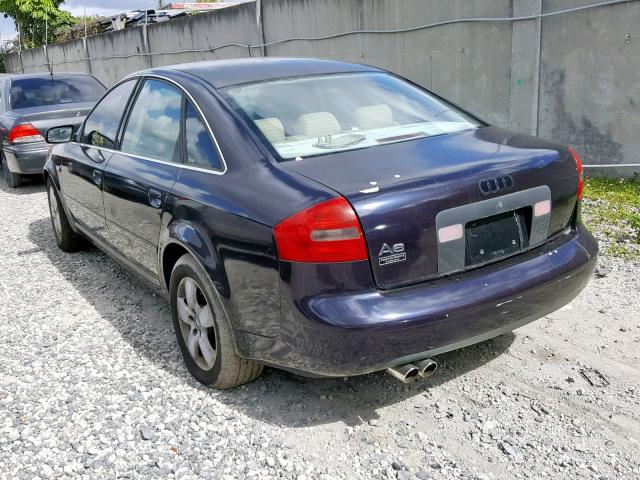 WAUJT64B93N034968 - 2003 AUDI A6 3 BLUE photo 3