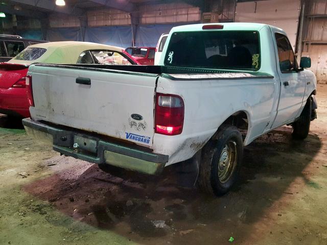 1FTYR10D03PA69753 - 2003 FORD RANGER WHITE photo 4