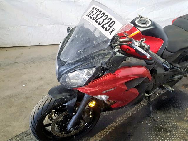 JKAEXEE17EDA16743 - 2014 KAWASAKI EX650 E BLACK photo 9