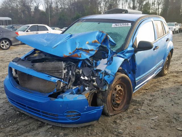 1B3HB28BX8D586016 - 2008 DODGE CALIBER BLUE photo 2