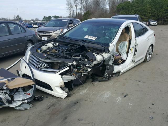 KMHFH4JG5CA158690 - 2012 HYUNDAI AZERA GLS WHITE photo 2