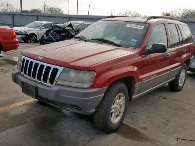 1J4GX48SX2C313883 - 2002 JEEP GRAND CHER MAROON photo 2