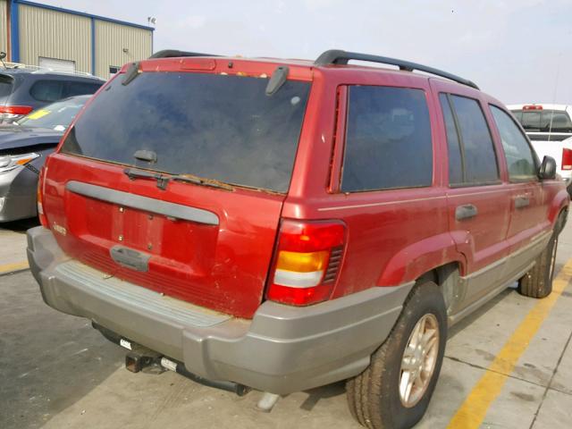 1J4GX48SX2C313883 - 2002 JEEP GRAND CHER MAROON photo 4