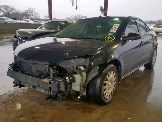 1G2ZF57B584276760 - 2008 PONTIAC G6 VALUE L BLACK photo 2