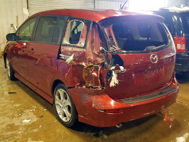 JM1CR2W33A0387273 - 2010 MAZDA 5 RED photo 3