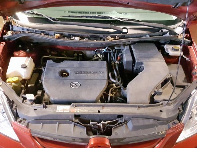 JM1CR2W33A0387273 - 2010 MAZDA 5 RED photo 7