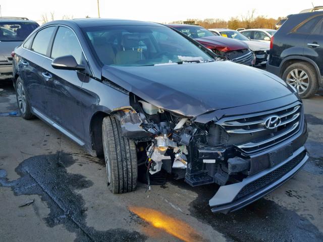 5NPE34AF8GH431299 - 2016 HYUNDAI SONATA SPO GRAY photo 1