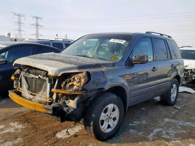 5FNYF18288B002900 - 2008 HONDA PILOT VP GRAY photo 2