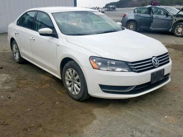 1VWAS7A33EC095351 - 2014 VOLKSWAGEN PASSAT S WHITE photo 1