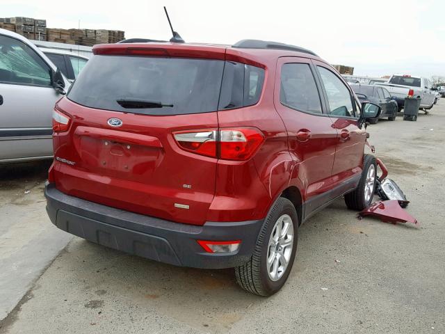 MAJ3P1TE7JC208355 - 2018 FORD ECOSPORT S BURGUNDY photo 4